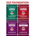 KS3 Years 7-9 Maths Science English Study Guide Foundation Key Stage 3 CGP X