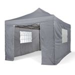 All Seasons Gazebos 3mx4.5m Heavy Duty Waterproof Pop up Gazebo 4 Side Walls