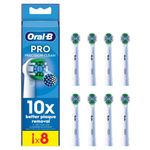 Oral-B PRO White Precision Clean Replacement Electric Toothbrush Heads Pack of 8