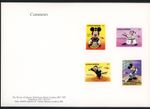 Antigua 1991 Disney Phila Nippon Scott# 1436-1443 RARE PRINTERS PROOF FOLDER XF