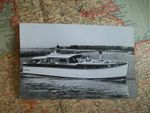 1960s NORFOLK BROADS CRUISER ‘BROADLAND SWAN’ RIPPLECRAFT BOATYARD POSTCARD 