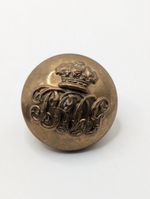 Antique Grenadier Guards Officers Military Button 25mm British Army Kings Crown 