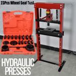 Hydraulic Shop Press 12 Ton Workshop Floor Standing & 23 Wheel Bearing Bush Seal