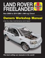 Land Rover Freelander (Nov 2006-2014) Haynes Repair Manual