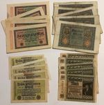 Collection Of 20 X Germany Banknotes. Wholesale / Dealers Lot. Vintage Set.