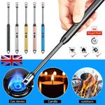 USB Rechargeable Electric Arc Candle lighter Windproof BBQ Kitchen Flexible UK