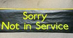 Bus  Blind Sorry Not in Service London Transport 45x12inches  Essex