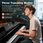 ♬Mustar 88 Weighted Keys Graded Hammer Digital Piano Keyboard Pedal Stool MIDI