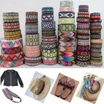 Jacquard Trim Braid or Embroidered Ribbon Craft Sewing Retro Boho Ethnic Scandi