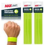 8-32pk Reflective Arm Bands High Vis Cycling Running Walking Fluoroscent Safety