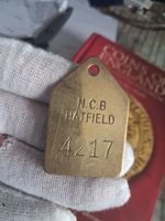 Great Britain Miners  Lamp Check Token Hatfield Colliery Doncaster Yorkshire 