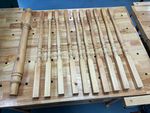 Traditional Natural Wood Unfinished Stair Railing Balusters Spindles