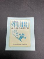 Vintage The Surfer Magazine John Severson Original Water Slide Decal 1960s