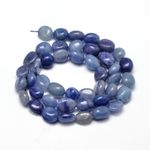 Dumortierite Gemstone Nugget Beads - Natural Blue Crystals - 5mm x 6mm -1 Strand
