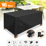 Heavy Duty Furniture Cover Garden Patio Waterproof For Rattan Table Sofa Outdoor