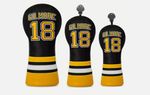 NEW Happy Gilmore Driver Wood Hybrid Set Head Cover Embroidered (golf headcover)