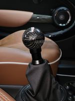Fits MINI Real Carbon Fibre Gear Knob with Logo Black R55 R56 R57 Cooper S 