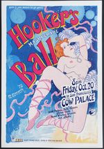 Hookers Ball Poster 1978 Masquerade Ball ORIGINAL AOR-4.62