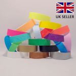 19mm Plain Coloured TYVEK Paper ID Wristbands Events Parties Festivals Admission