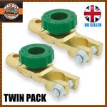 TWIN PACK Heavy Duty Battery Disconnect Isolator Cut Off Switch 12v 24v x2 