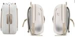 Portres premium padel racket bag - white and Gold