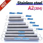 With Hook Extension Tension Spring Wire Dia 1.2mm stainless steel Various Sizes
