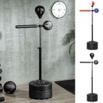 Adjustable Speed Bag with Stand, Reflex Bar and Punching Pad