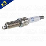 Iridium Spark Plugs x3 ILZKBR7B8G Ignition Electrical Replacement - NGK 97968