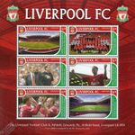 LIVERPOOL Football Club Stamp Sheet (2002 Grenada) (Anfield/The Kop/Houllier)