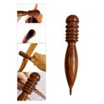 Wood Leather Edge Burnisher Polisher Crafts Round 18cm