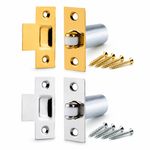 Adjustable Roller Catch Brass Nickel Mortice Door Spring Ball Latch with Screws