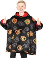 Manchester United Football Club Boys Fully Lined Luxury Fleece Hoodie
