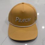2026 Masters Peach Golf Hat Adjustable Cotton Rope Embroidered Logo