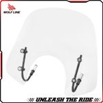 WOLFLINE Windscreen for Vespa GTS 250 300 2017-2019 Clear Windshield Deflector