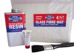 Fibreglass Repair Kit FAST Resin GRP Matting Glass Fibre Over 11,000 Now Sold