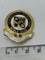 Loughborough Queen’s Park Bowls Club 75th Jubilee Enamel Badge