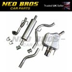 Full Cat Back Exhaust System Flexi, Mid & Back Box for Saab 9-3 04-12 2.0T Aero