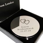 Personalised Compact Mirror Gift for Her Bridesmaid Mum Wife Birthday Wedding