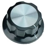 MF-A05 Black Control Knob 6mm Shaft 45mm