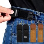 Belt Closure Tactical Metal Hook Elastic Belt Unisex Buckle,Less Invisible Waist