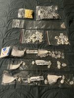 Jewellery Beads; Silver Plated Rondelles, Clear quartz, Rainbow Moonstone