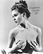 Madeline Smith In Person signed 10" x 8" photo + heart - Hearts for Heroes #19