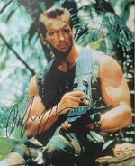 Arnold Schwarzenegger Predator Original 10x8 Autographed Photo + COA