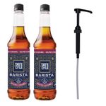 Tate & Lyle Fairtrade Salted Caramel Flavouring Syrup 2 x 750ml with 1 Pump
