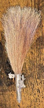 Vintage Ombre Boars Hair German ? GAMSBART Stag Tyrolean HAT pin OKTOBERFEST