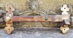 ANTIQUE BRASS ( NOT IRON ) GOTHIC CHURCH LATCH HEAVY RECLAIMED LARGE 11"   L16