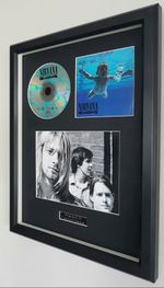 Nirvana Framed Original CD Nevermind Kurt Cobain Foo Fighters