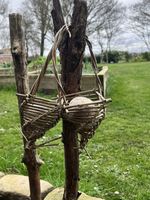Handmade Willow Bird Feeders Set of 3 UK Natural Hanging Fat Ball Holders