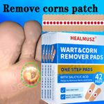 840 Pads Corn Removal Foot Plasters Wart Remover Plantar Patches Carnation Wart