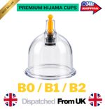 100 x Hijama Cups Premium Therapy Chinese Cupping Size B0 B1 B2 Medical Grade